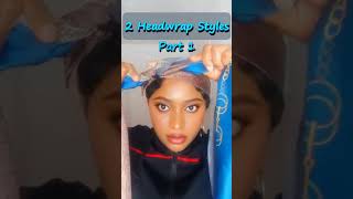 How to tie a headwrap  head scarf  head tie turbantutorial [upl. by Sherl]