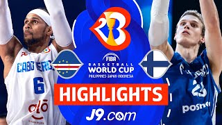 Cape Verde 🇨🇻 vs Finland 🇫🇮  J9 Highlights  FIBA Basketball World Cup 2023 [upl. by Anasiul712]