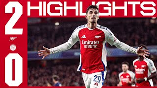 BIG CHAMPIONS LEAGUE WIN 🔥  HIGHLIGHTS  Arsenal vs PSG 20  Havertz amp Saka  UCL [upl. by Noiek173]