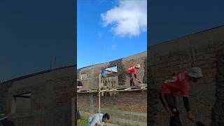 Wall Plastering Cement Work cementwall work shorts ytshorts [upl. by Ettevram]