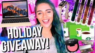 HUGE HOLIDAY GIVEAWAY 2016 iPad Kylie Lip Kits Makeup MORE [upl. by Sirad]