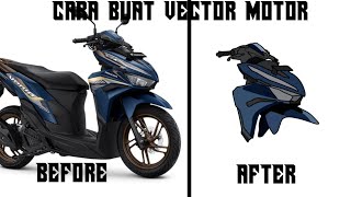 TUTORIAL CARA MEMBUAT LOGO VECTOR MOTOR VARIO [upl. by Berard494]