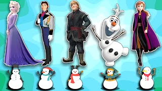 FUNNY FROZEN ELSA  Chosse right Snow Man to match Frozen Elsa  Anna Hans Kristoff Olaf [upl. by Ylam]