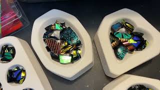 Using Fused Glass Jewelry Casting Molds [upl. by Moonier578]