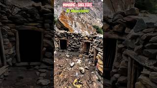 300 year old stone houses in mountains  Nomadic animal shelter rooms  Nangma valley kanday gaon [upl. by Ayhdiv]