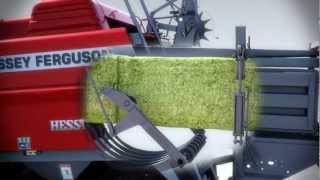 Hesston by Massey Ferguson 2100 Series Large Square Baler Animation [upl. by Enileqcaj]