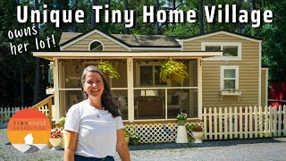 Her Sweet Tiny House in Amazing Tiny Home Community She Built in FL [upl. by Penland]