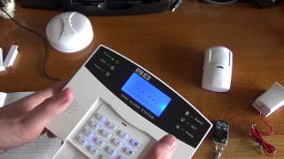 GSM Burglar Alarm Unboxing and Basic Setup [upl. by Lincoln]