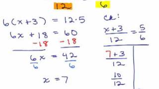 Solving Rational Equations 6  Proportions 1 [upl. by Curtice]