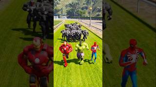 GTA V SUPERMAN TEAM RESCUE SPIDEY HULK amp IRON MAN vs VENOM ARMY gta5 Short [upl. by Doble]