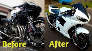 Yamaha R6 2004 Rebuild  Complete Restoration  2004 Yamaha YZF R6 yamaha motorcycle r6 [upl. by Aneekal]