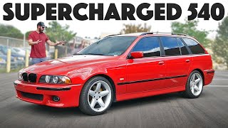 E39 BMW 540i Touring Manual review and drive [upl. by Gaivn290]