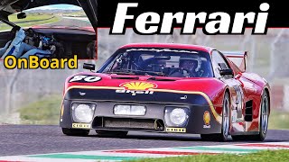 1982 Ferrari 512 BB LM  Olivier Breittmayer OnBoard  49Litre Flat12 Engine Sound at Mugello 🔊 [upl. by Llehsam]