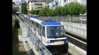 Métro ligne 2 Lausanne Suisse [upl. by Adneram850]