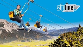 Zipline Stoderzinken 2014 [upl. by Ldnek154]