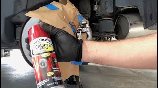 Heres how to clean and paint your brake calipers without removing them from the vehicle [upl. by Namielus926]