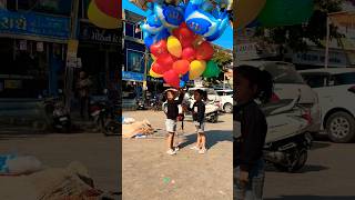 Balloons 🎈 Dhruhi amp Dhruvi  shortsfeed ytshorts colorful balloon dhruhi cutebaby gubare [upl. by Refinne70]