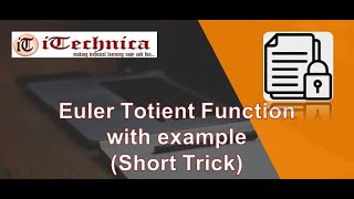 13 Euler Totient Function short trick [upl. by Kelwunn]