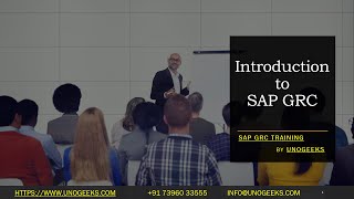 SAP GRC Training  Introduction to SAP GRC  SAP GRC S4 HANA Training [upl. by Elonore]