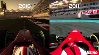 F1 2010 vs 2011 Abu Dhabi HD 1080p [upl. by Oiznun]