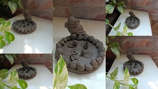 DIY How to make pond with clay easyclay pond makingdiy clay craftsart diy craft viralvideo [upl. by Amalea599]