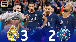 بنزيما صدم العالم ودمر اساطير باريس 🤯🔥 quotريال مدريد 32 باريسquot • دوري الابطال 2022 ملخص كامل  1080P [upl. by Avehsile]