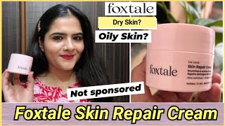 Foxtale skin repair cream review honest  unsponsored review Foxtale skin barrier repair cream [upl. by Hurst]