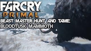 FAR CRY Primal  Beast master hunt  Bloodtusk Mammoth  1080p 60fps  No commentary [upl. by Annohsak]