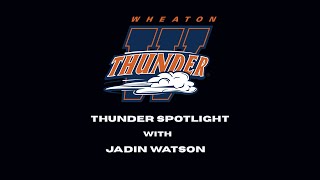 Wheaton Footballs Thunder Spotlight with Jadin Watson [upl. by Retrac]