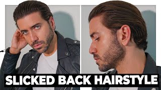 The Perfect Slicked Back Hairstyle Tutorial  Mens Hair 2021 [upl. by Moir]