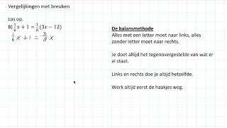 Vergelijkingen met breuken 2 VWO [upl. by Takeo208]