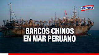 🔴🔵Pescadores enfrentan a barcos chinos por ingresar a zonas prohibidas del mar peruano [upl. by Maryrose]