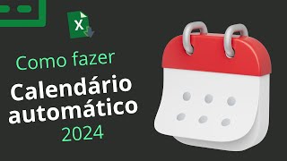 Como criar um Calendário no Excel baixar planilha [upl. by Amada]