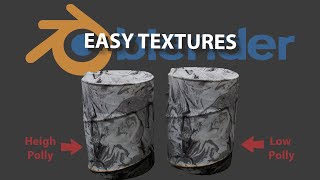 Easy Texture Baking  Beginner Blender Tutorial [upl. by Amikan]