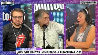 ¿Limitar los FUEROS a los funcionarios entrevista con Pablo Kosiner  Punto Uno LIVE  1511 [upl. by Schrader]