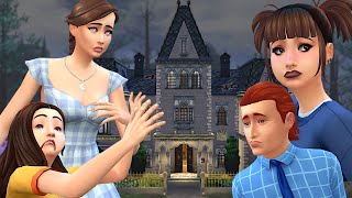 I made my sims live in the most haunted house possible  Sims 4 haunted house [upl. by Lorolla]