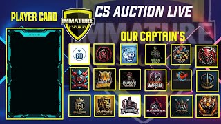 CS WINTER CUP  AUCTION DAY 1  IMMATURE ESP [upl. by Divadleahcim]