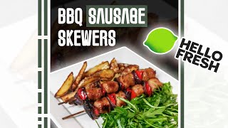 Hello Fresh BBQ Sausage Skewers  Quick Easy Recipies [upl. by Natala]