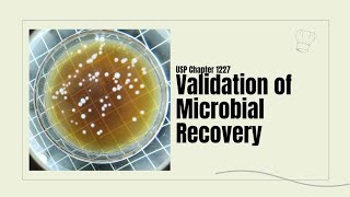 Validation of Microbial Recovery in Microbiology USP chapter 1227 [upl. by Berman]