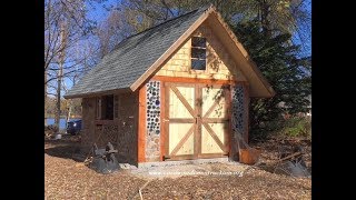 Cordwood Workshop  Building the Walls [upl. by Enirolf297]