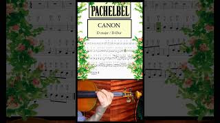 Canon in D  Pachelbel VIOLIN [upl. by Dorsy]