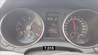 Volkswagen Golf 6 12 TFSI 105HP  Acceleration 0100 kmh [upl. by Castillo]