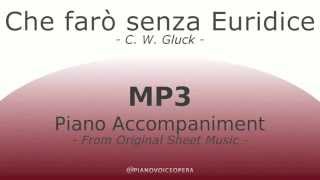 Che farò senza Euridice Piano Accompaniment [upl. by Roee]