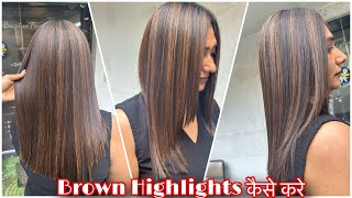 Matrix Golden Brown Hair Colour कैसे करे आसनी सेeasy waystep by stepfor beginnersHair Highlights [upl. by Iralav]