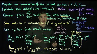 A Monotone Increasing Function Discontinuous on the Rational Numbers [upl. by Vinni]