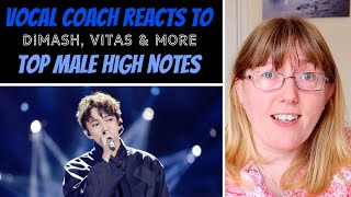 Vocal Coach Reacts to Vitas Dimash Leo Gonçalves David Phelps  Who has the highest voice [upl. by Oriole269]