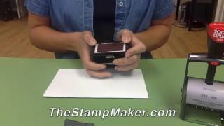 How to Change a Rubber Stamp Die on SelfInking or Date Stamps [upl. by Tiersten]