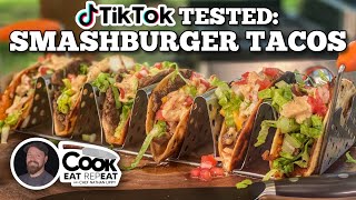 TikTok Tested The Viral Smashburger Tacos  Blackstone Griddles [upl. by Cherri]