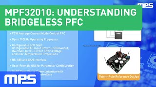 HighVoltage PFC Understanding Bridgeless Power Factor Correction featuring the MPF32010 Controller [upl. by Nylehtak295]