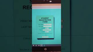 Registration form using HTML amp CSS 🥰 html css coding ytshorts [upl. by Norga]